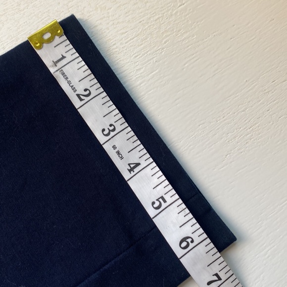 VINCE CAMUTO Ankle Pants Casual Mid Rise Navy Blue Slim Size 4 Cotton Blend EC - Picture 10 of 12